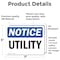 Signmission Utility, 7 in W x Rectangle, Vinyl Decal OS-2PACK-NS-D-57-L-18847 - alternate 5